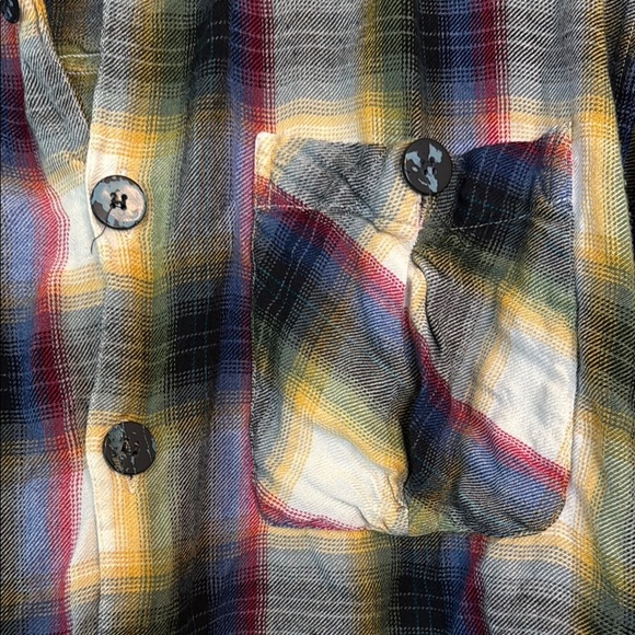GOOUCH Plaid Button-Up Shirt sz l - Picture 2 of 4